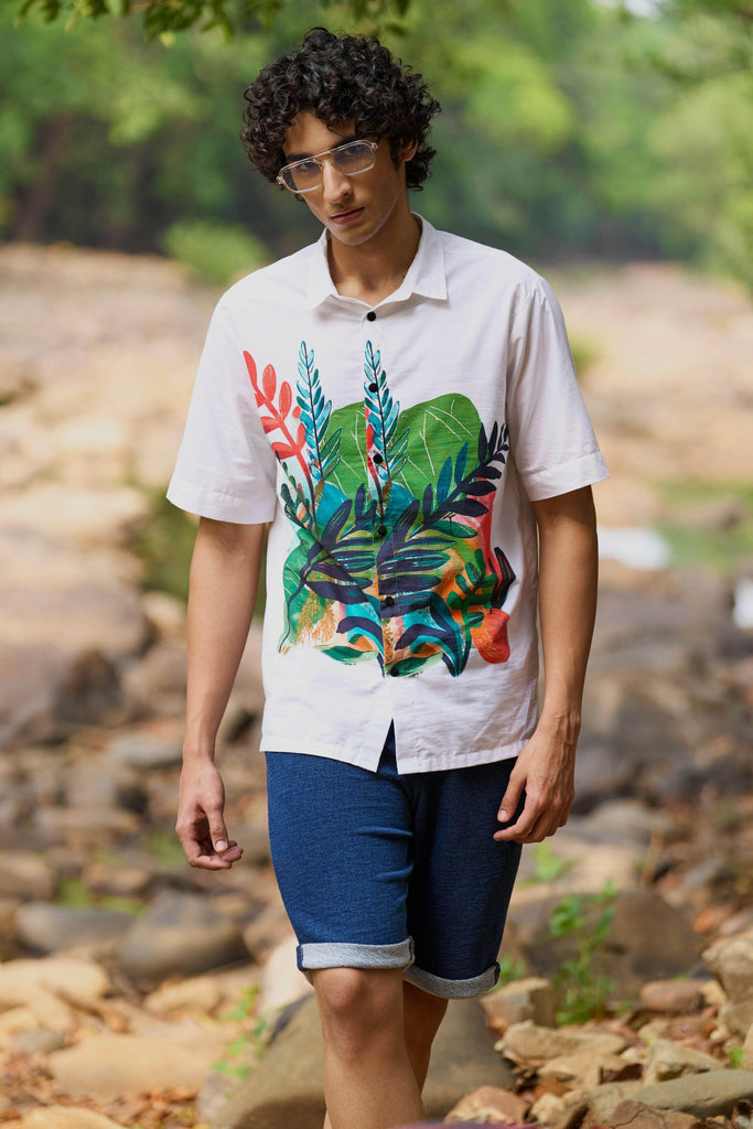 DENIM KNIT SHORTS - dash and dot dash and dot