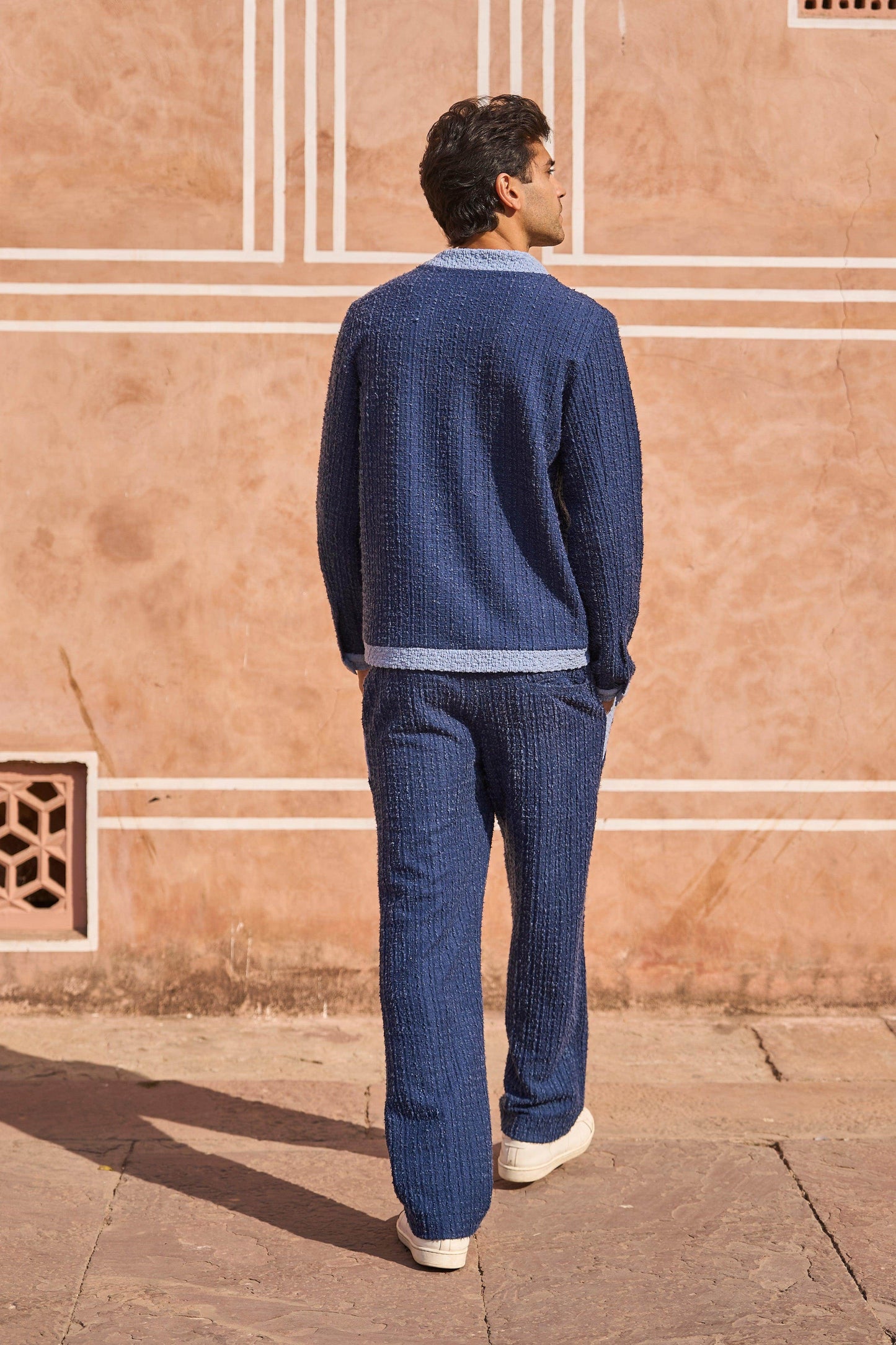 Y NECK KNIT SET - dash and dot