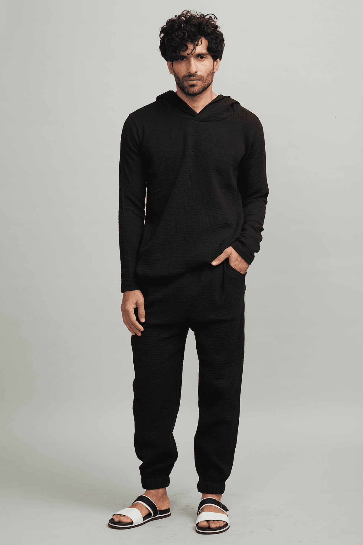 CRINKLE COTTON COORD SET - dash and dot