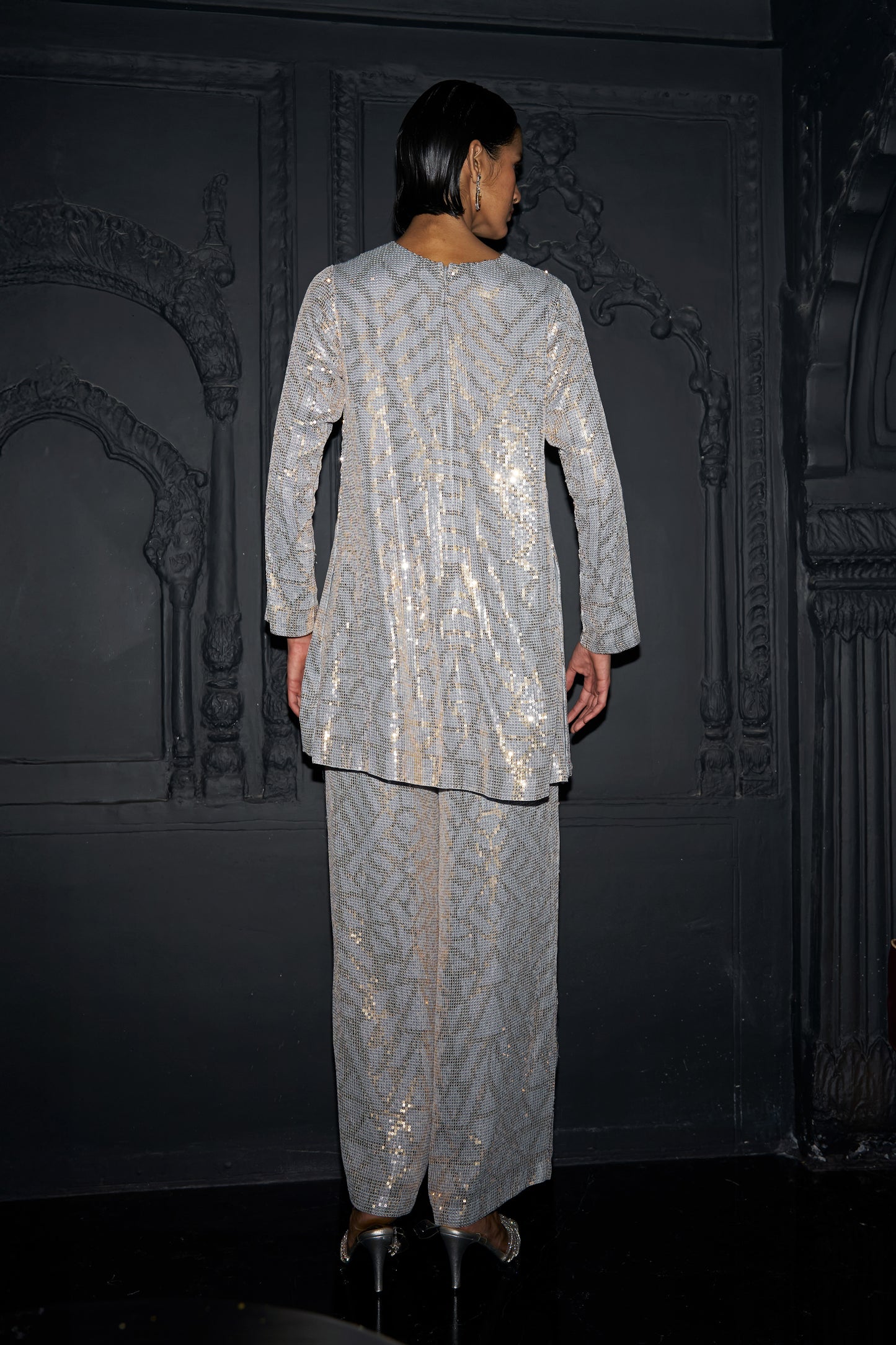 PASTEL SEQUIN EMBROIDERED TOP