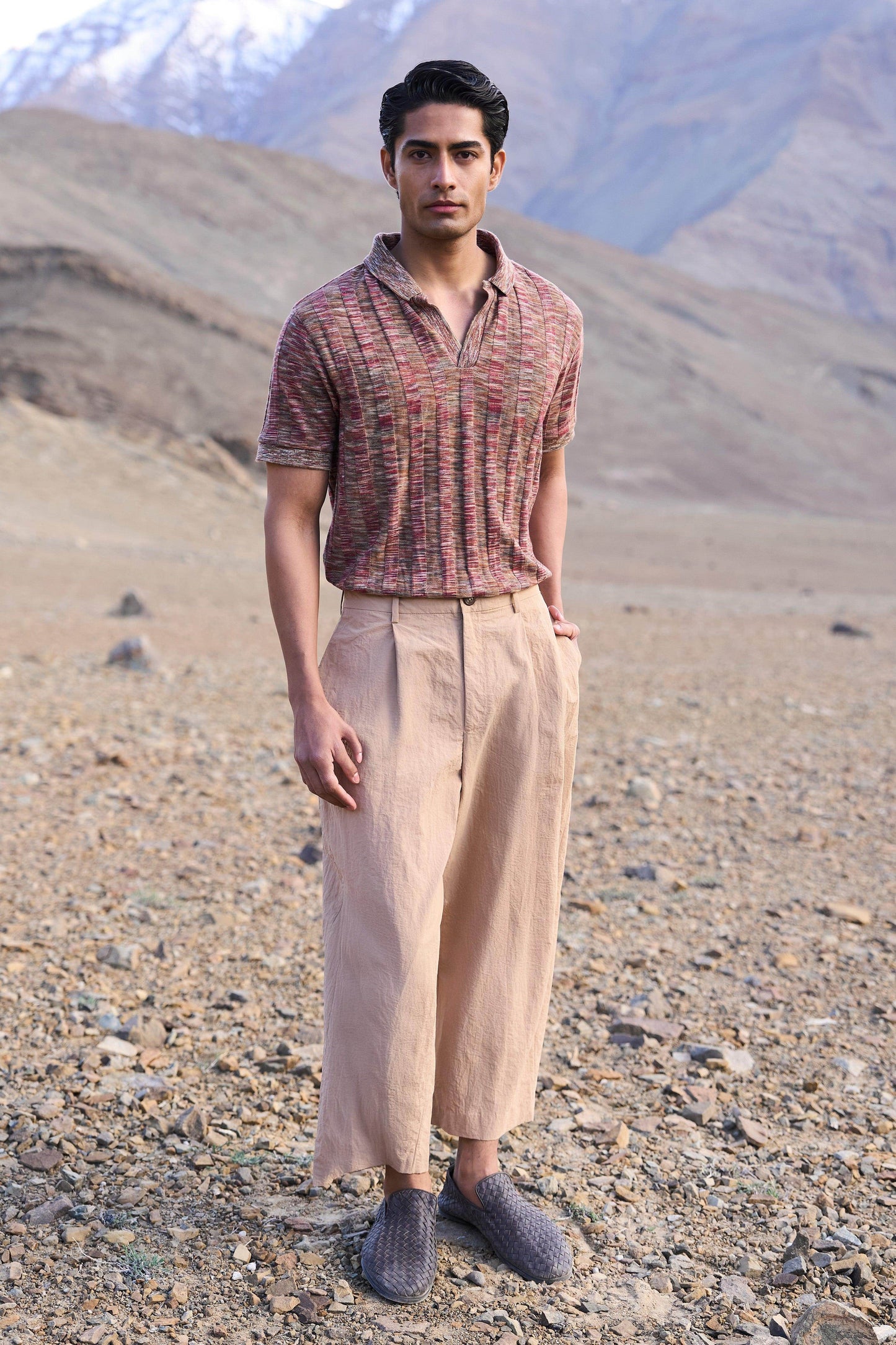 KHAKI POPLIN PANT - dash and dot