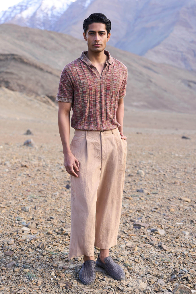 KHAKI POPLIN PANT - dash and dot dash and dot