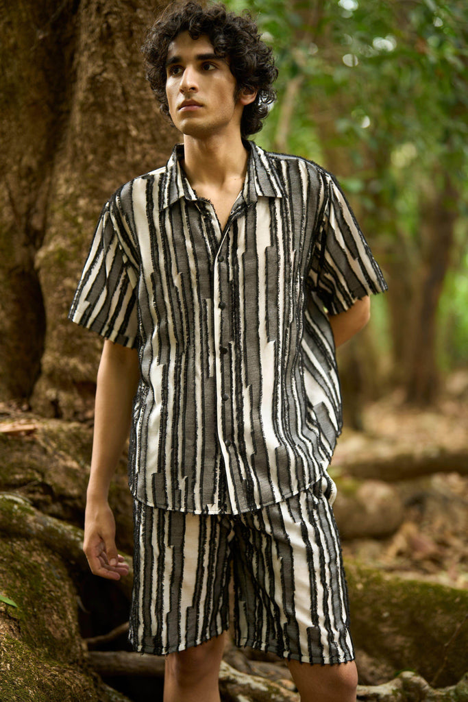 TEXTURED STRIPE SET - dash and dot dash and dot