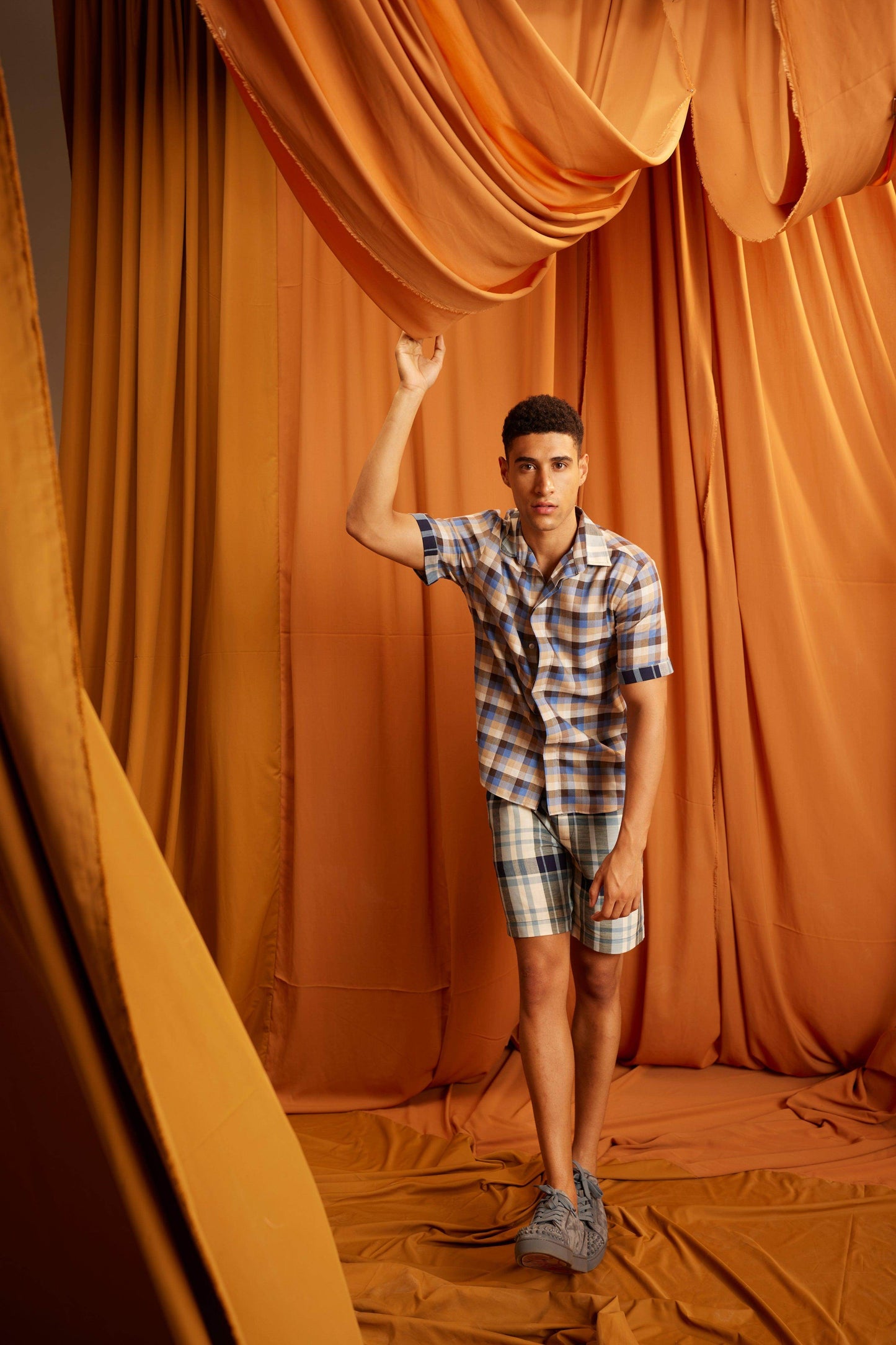 TWO CHECKS SHORTS SET - dash and dot