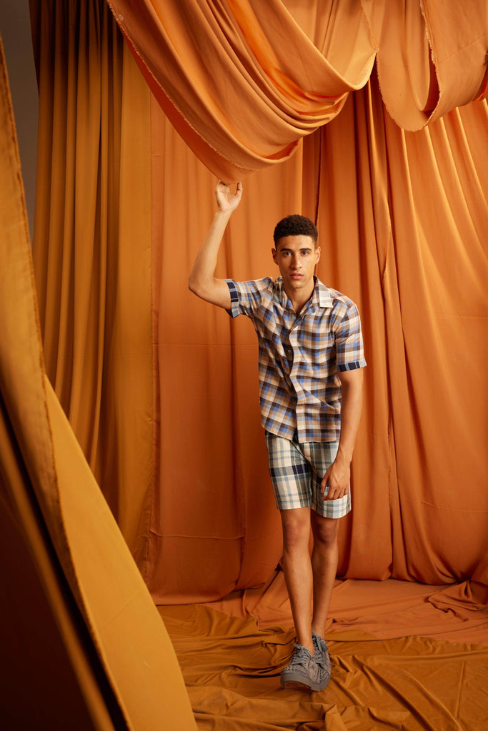 TWO CHECKS SHORTS SET - dash and dot dash and dot