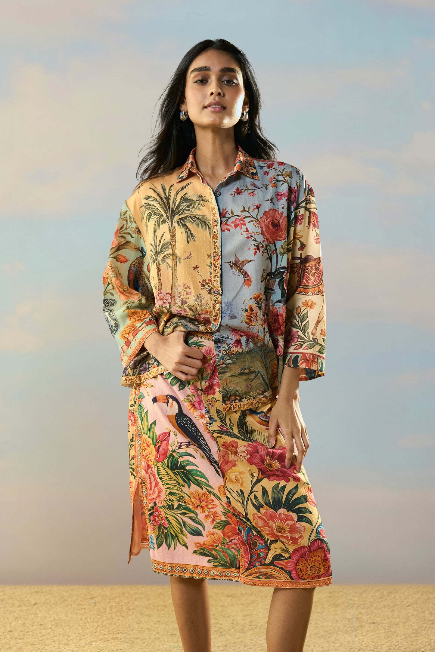 COASTAL PRINT SKIRT