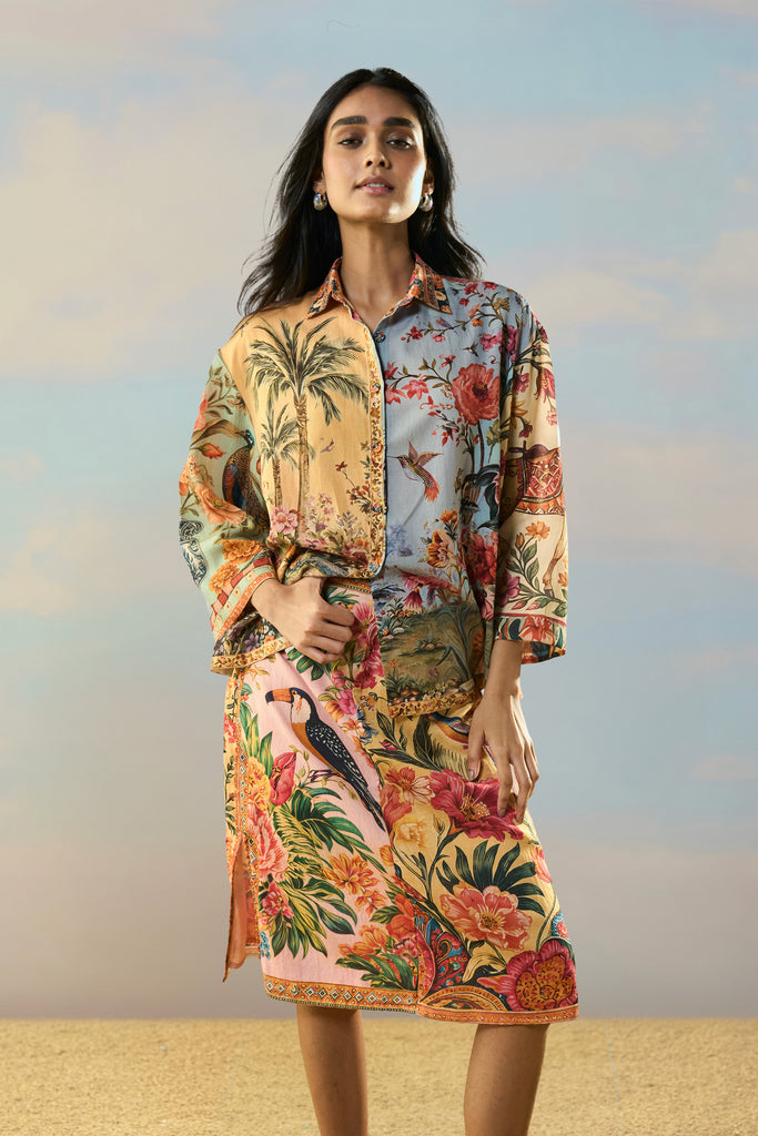 COASTAL PRINT SKIRT dash and dot