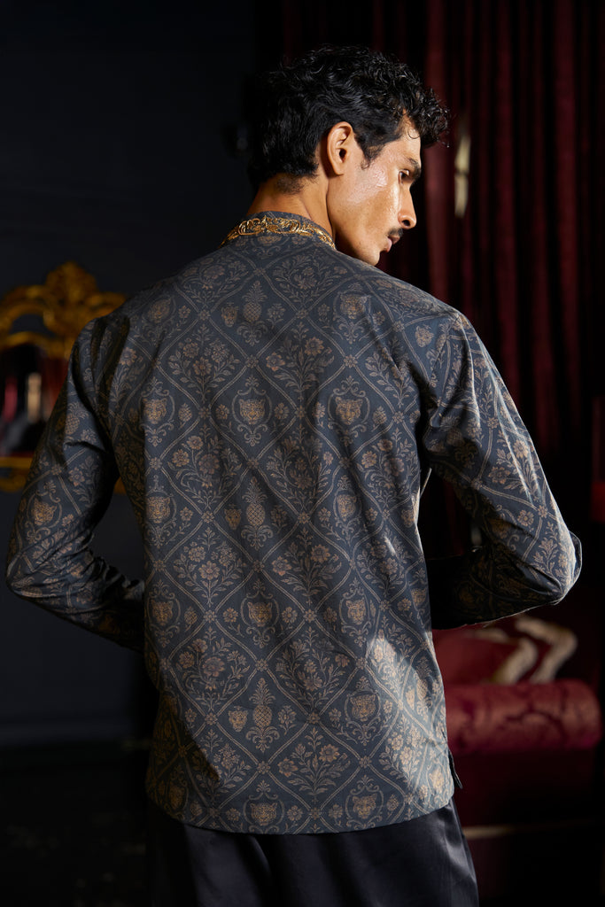 ZARDOZI PRINTED SHIRT dash and dot