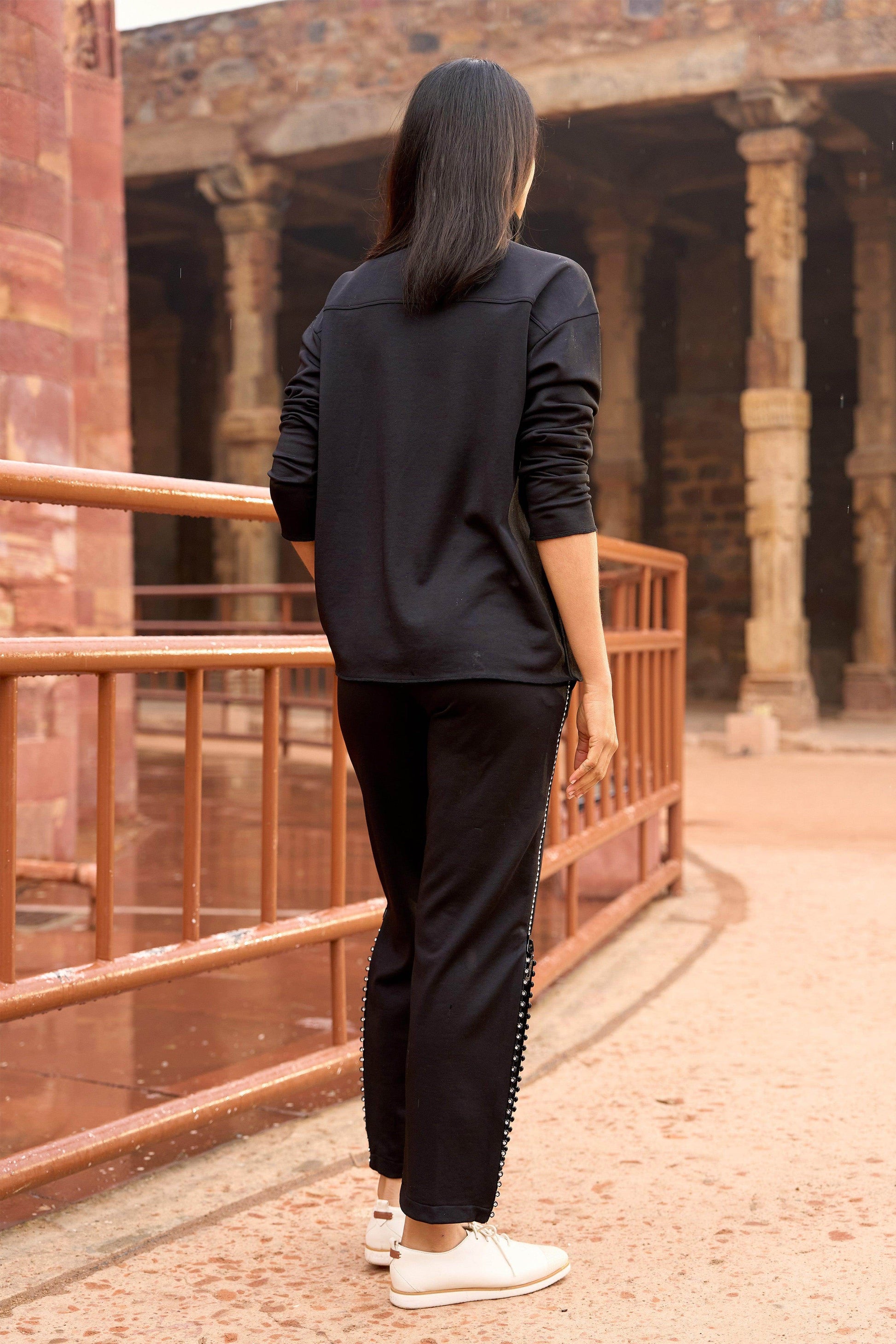 CRYSTAL SIDE ZIP PANT - dash and dot