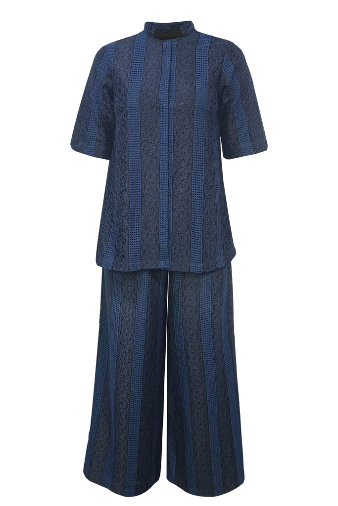 BLUE LACE SET - dash and dot dash and dot