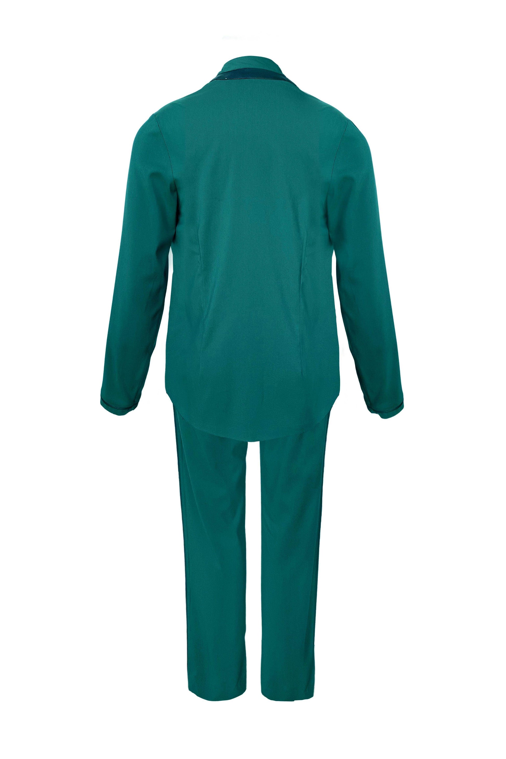 GREEN LEATHER BIB SUIT - dash and dot