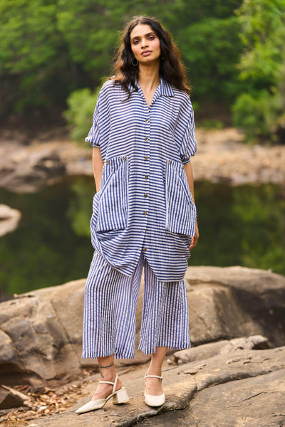 BOXY LONG STRIPED SET - dash and dot