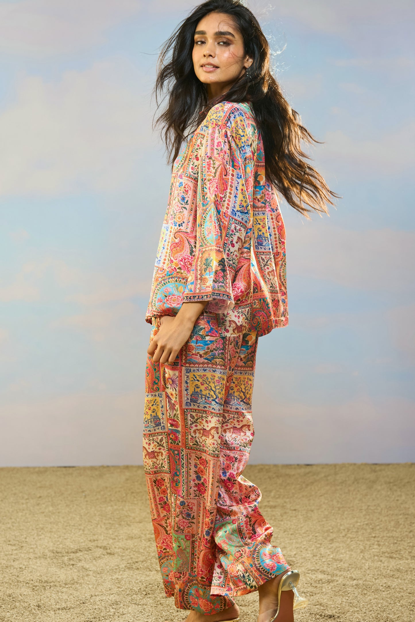 ORNAMENTAL PRINT SHIRT & PANT SET