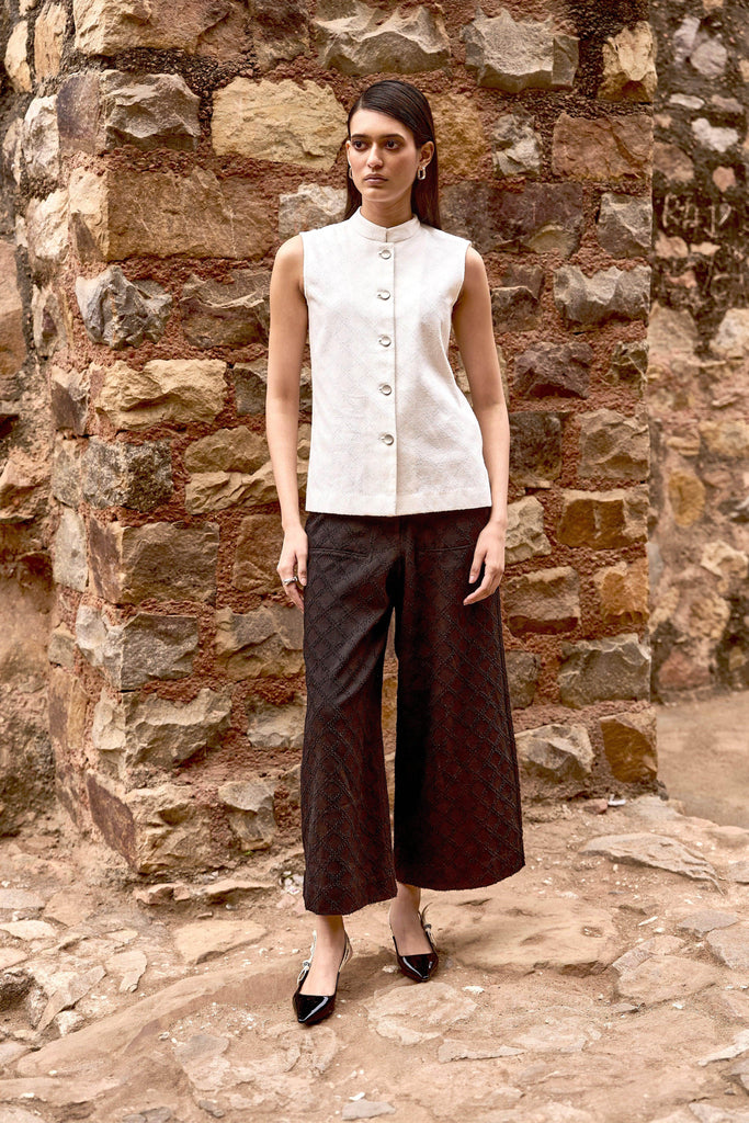 TEXTURED DENIM PANT - dash and dot dash and dot