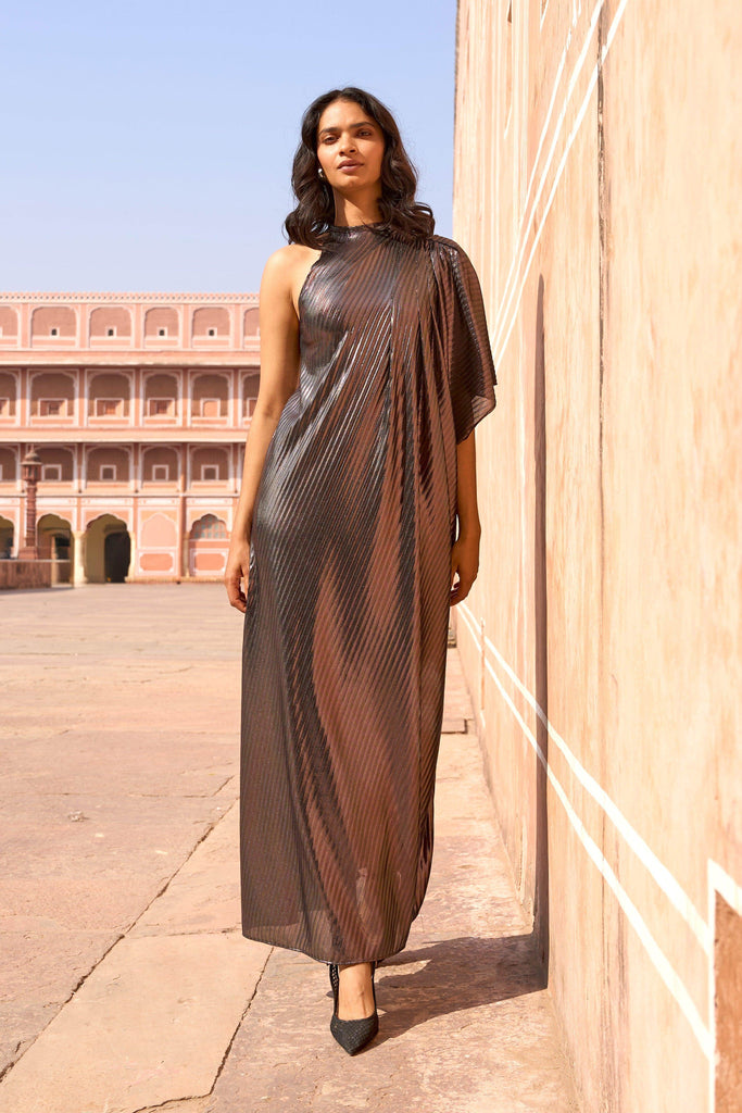 SINGLE SLEEVE KAFTAN DRESS - dash and dot dash and dot