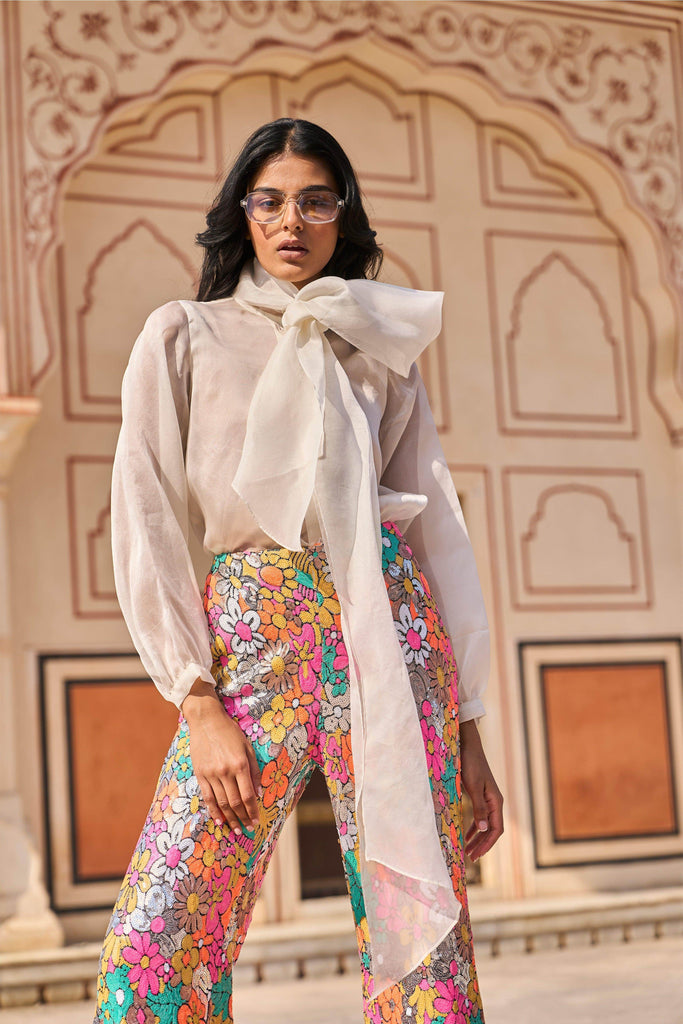 ORGANZA BOW SHIRT - dash and dot dash and dot