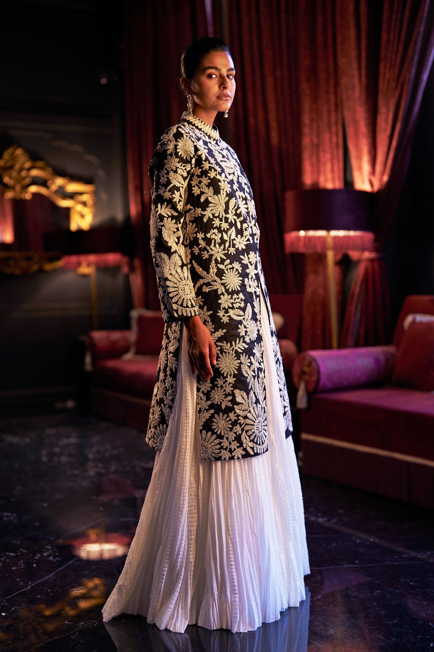 GOTA EMBROIDERED LONGLINE JACKET