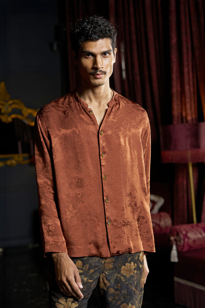 TEXTURED JACQUARD SHIRT dash and dot