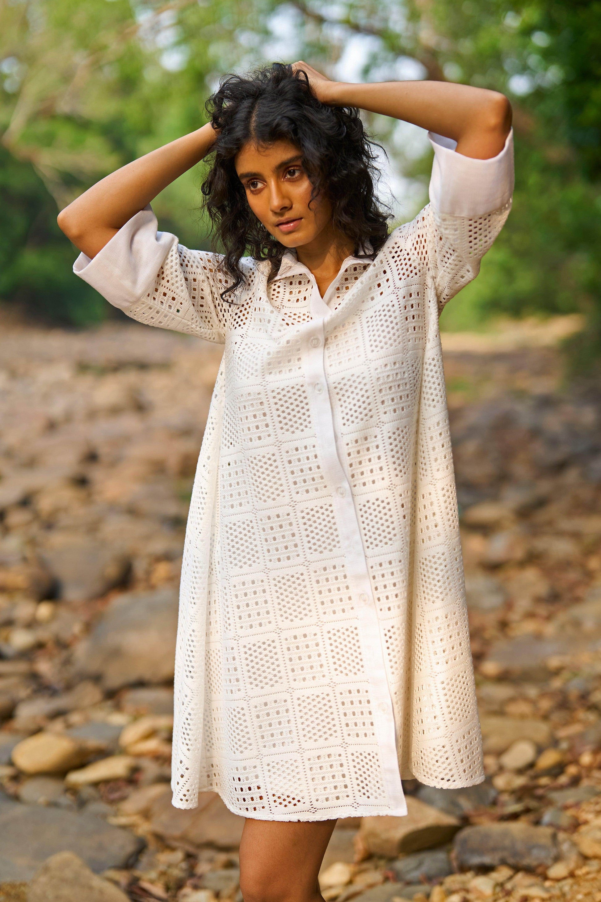 A-LINE LACE DRESS - dash and dot