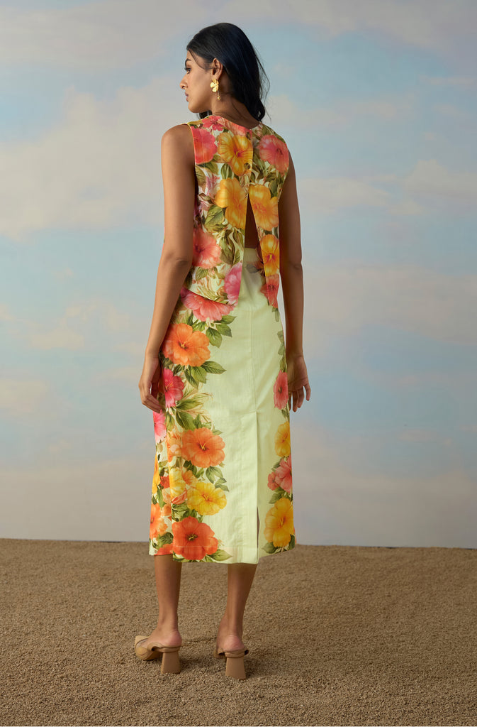 LINEN TULIP PLACED SKIRT dash and dot