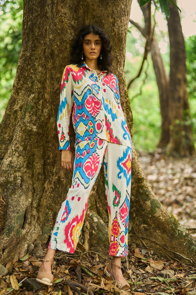 IKAT PRINT SHIRT - dash and dot dash and dot