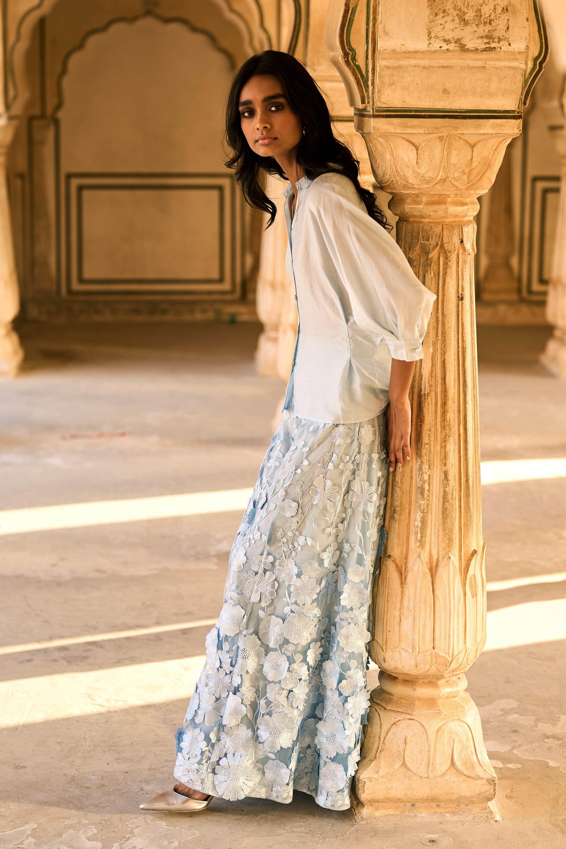 SHIRT AND LACE PANT SET - dash and dot