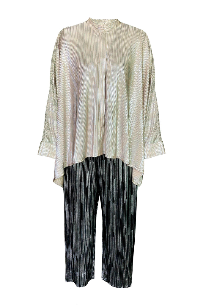 BOXY FOIL PLEATED SET - dash and dot dash and dot