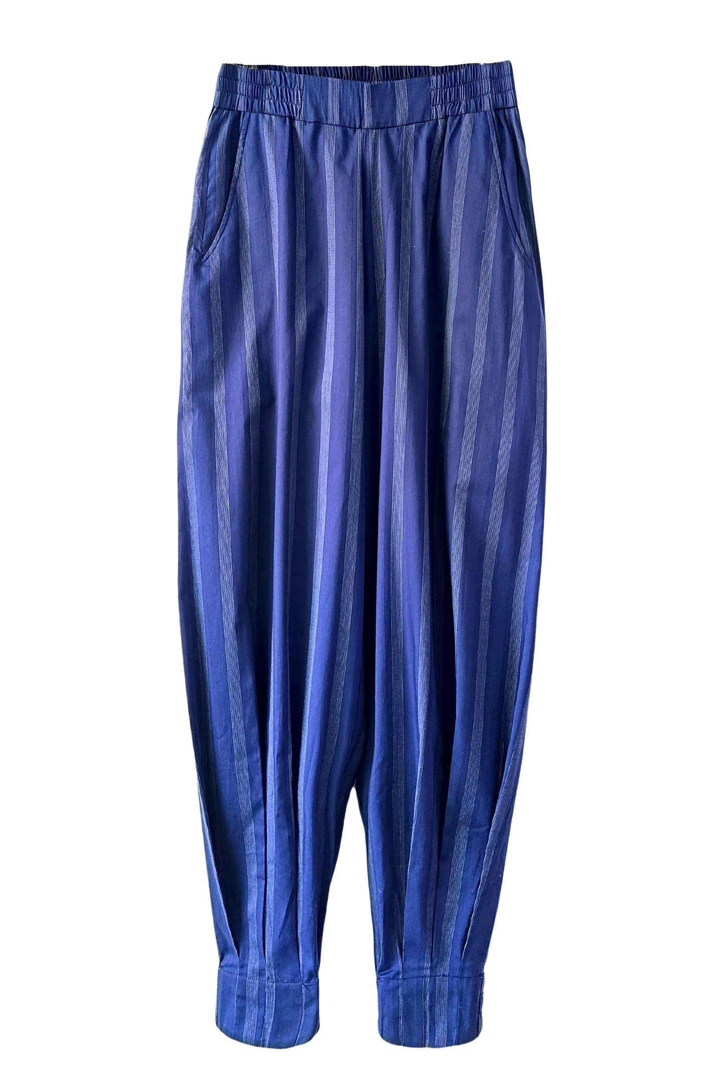 STRIPE BOX PLEATED PANT - dash and dot