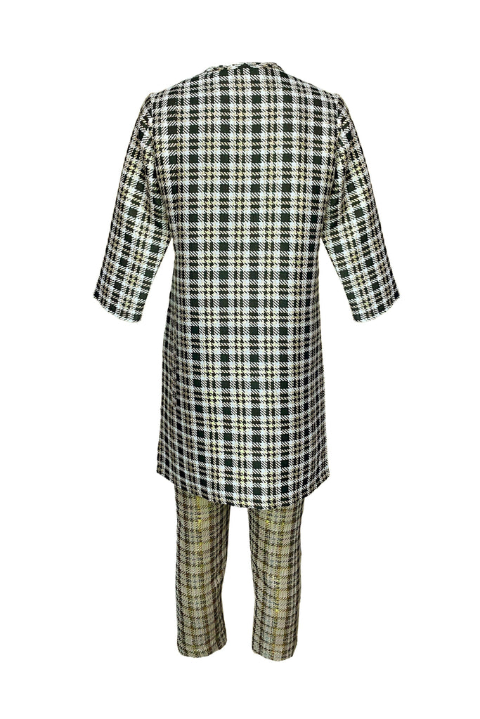 BROCADE HOUNDSTOOTH PANT - dash and dot dash and dot