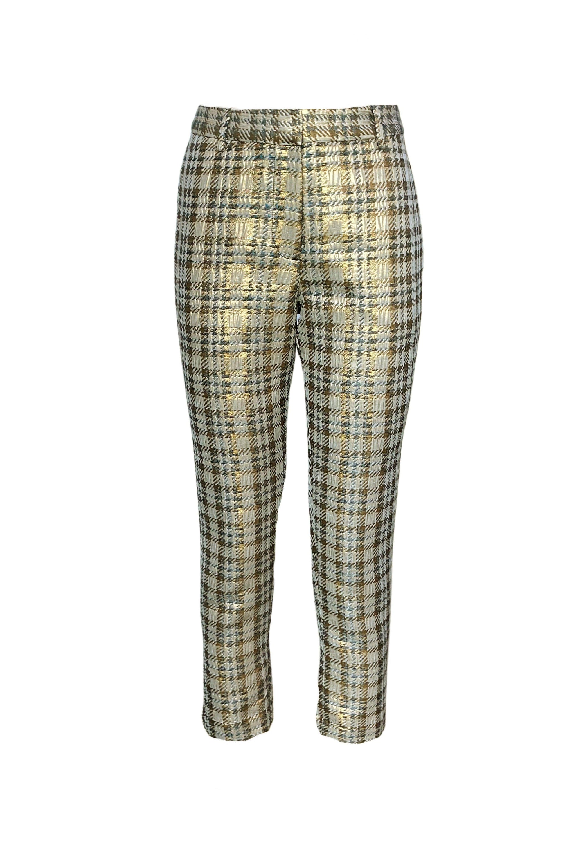 BROCADE HOUNDSTOOTH PANT - dash and dot