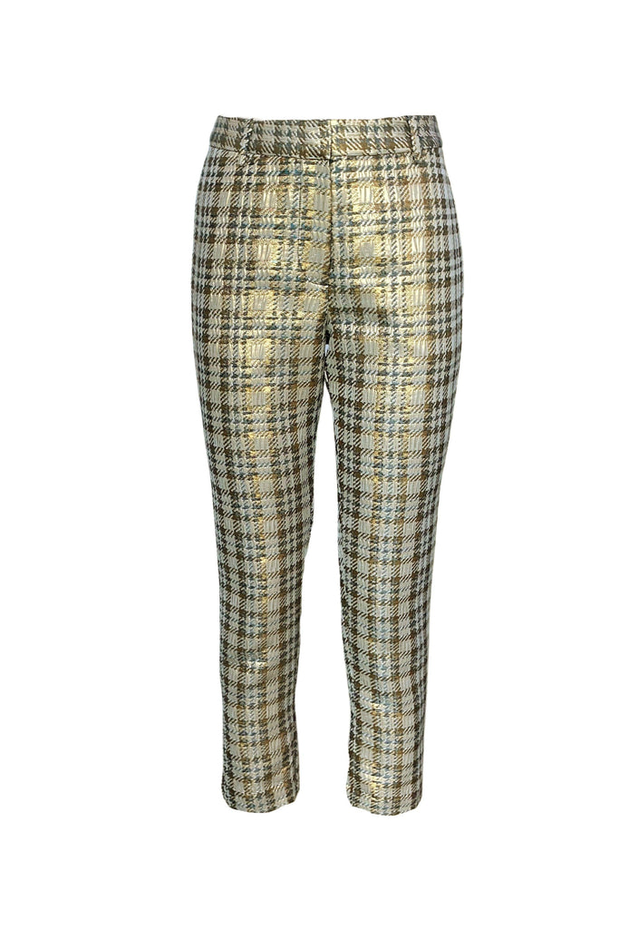 BROCADE HOUNDSTOOTH PANT - dash and dot dash and dot