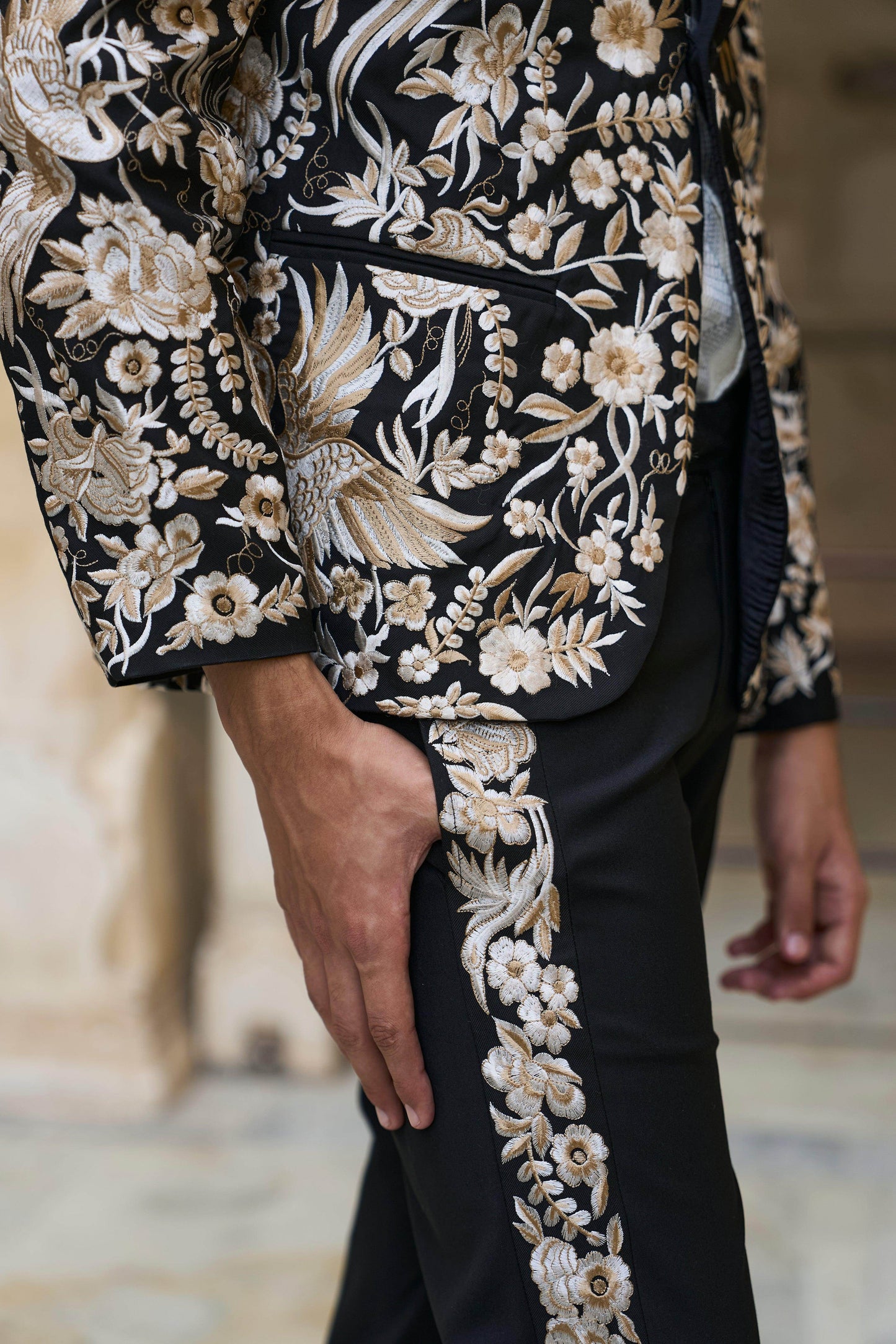 EMBROIDERED JACKET, SHIRT AND PANT - dash and dot