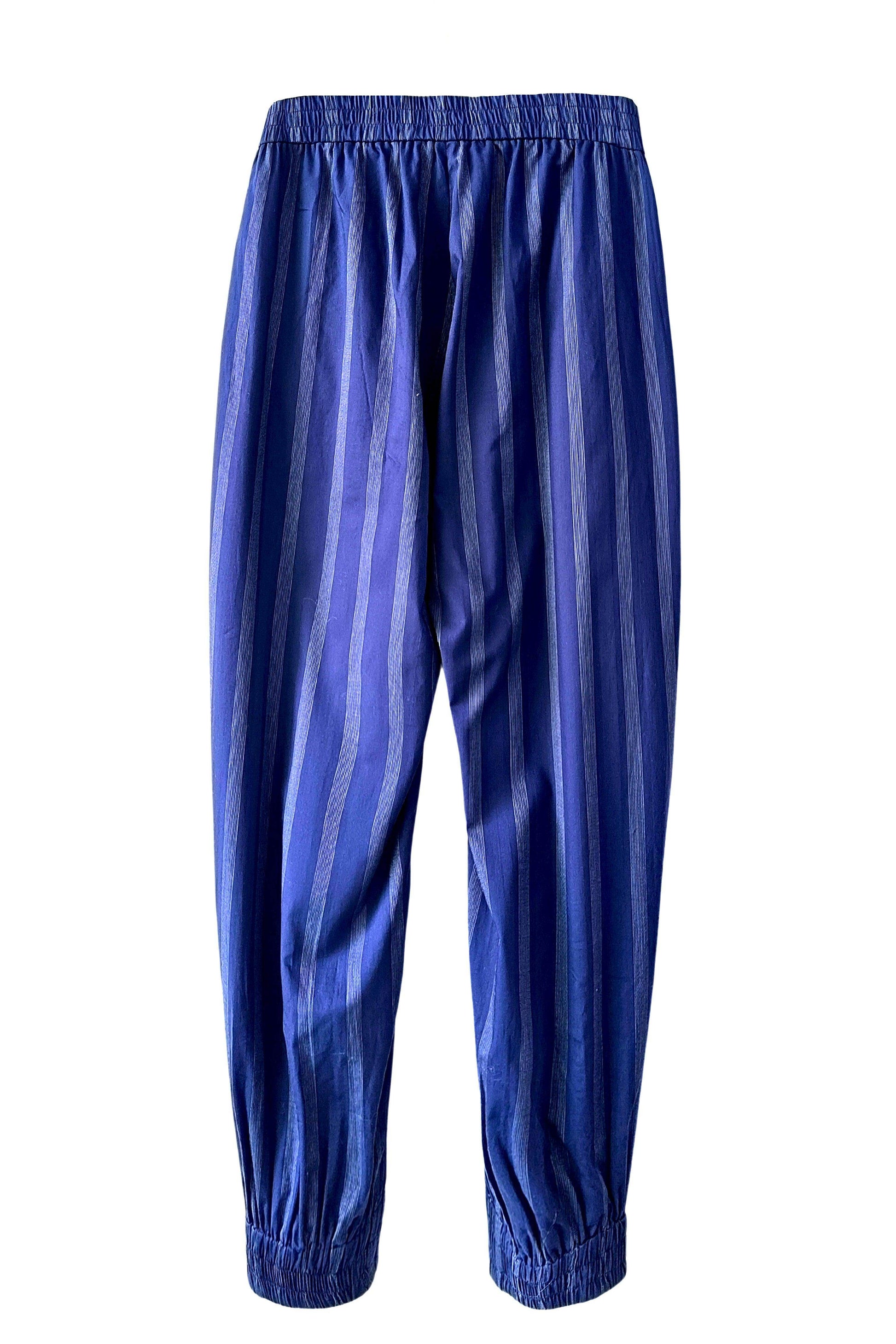 STRIPE BOX PLEATED PANT - dash and dot