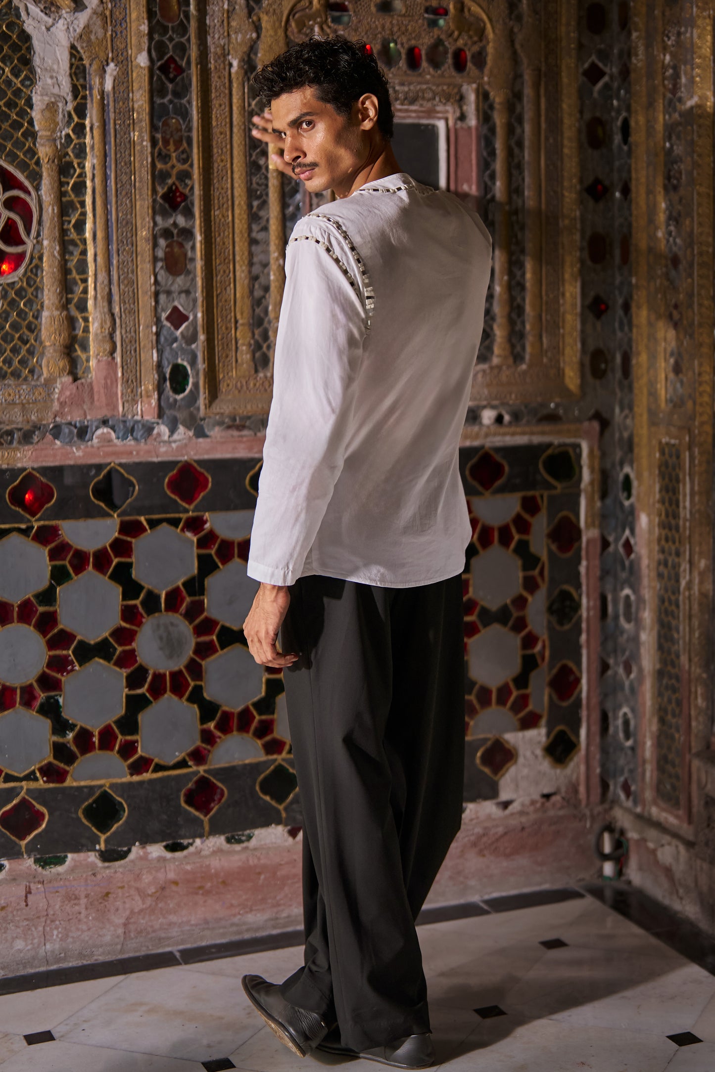 ASYMMETRICAL BLACK PANT