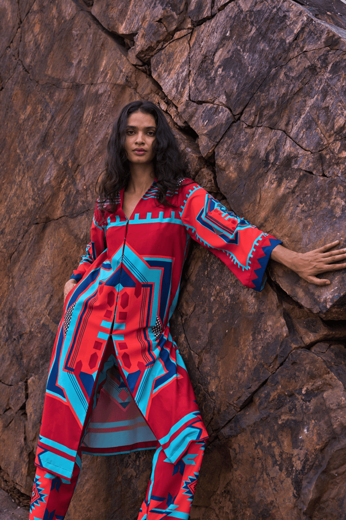 TRIBAL PRINTED PANT SET - dash and dot dash and dot