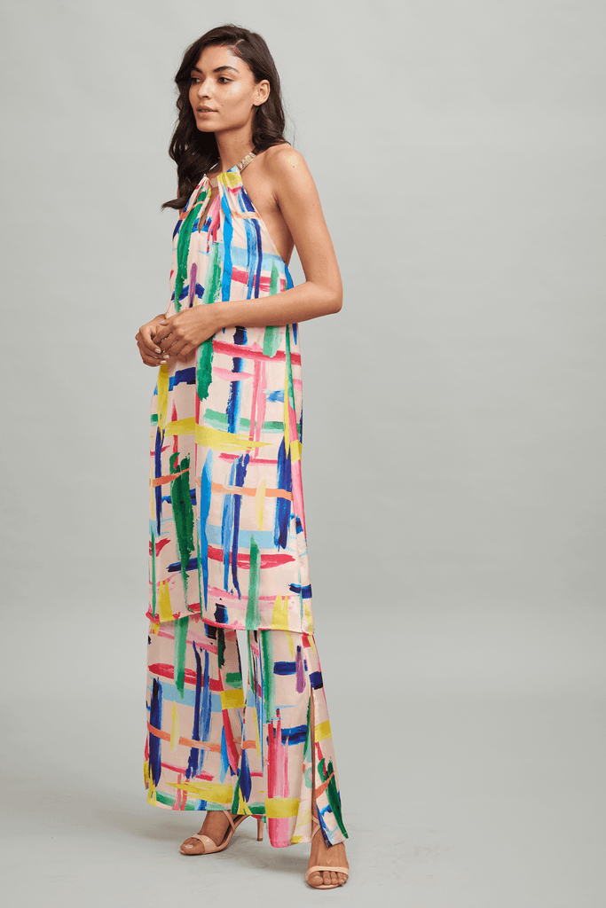 BRUSH STROKE CHOKER TOP - dash and dot dash and dot