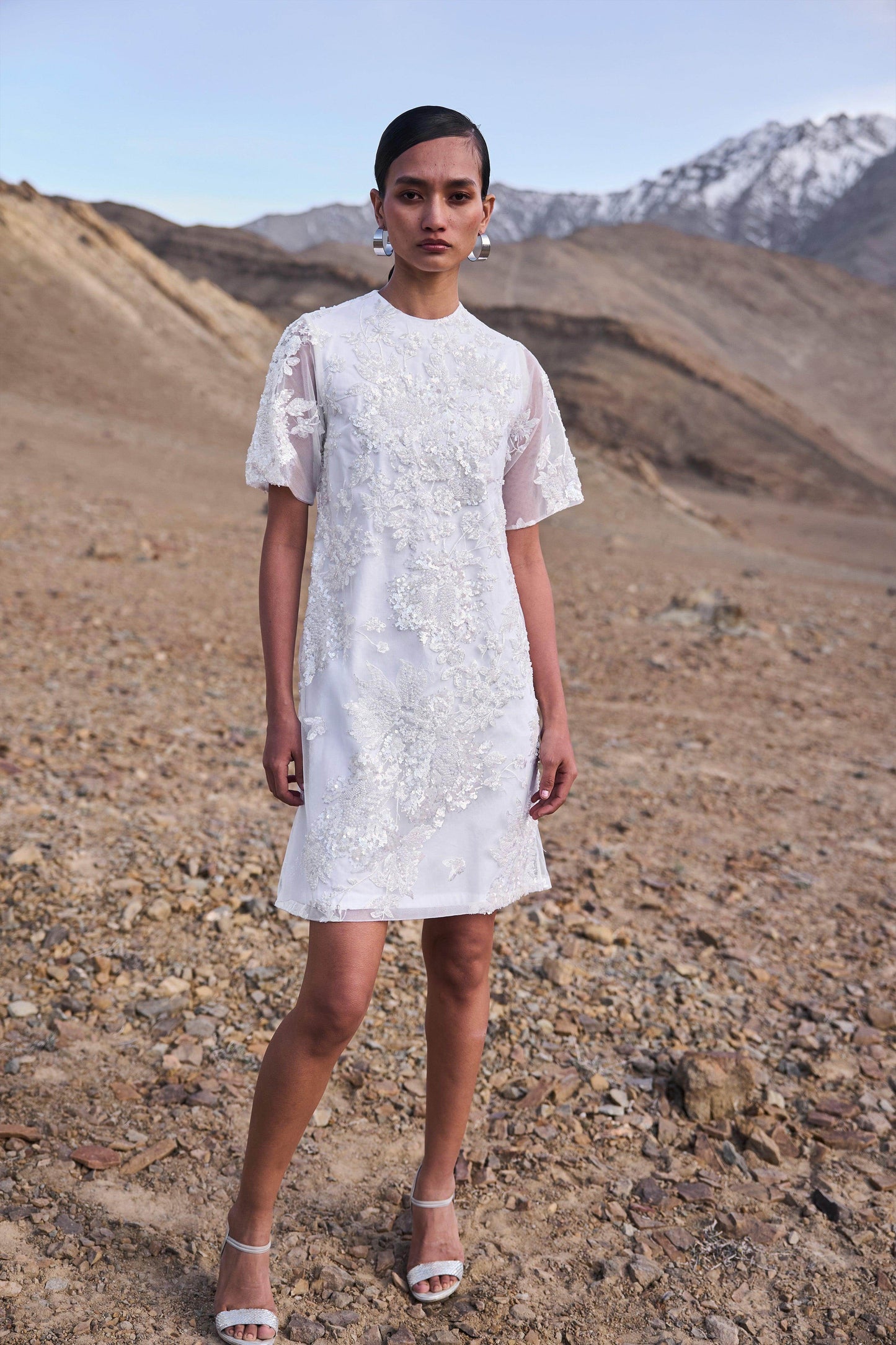 SEQUIN AND BEAD EMBROIDERED MINI - dash and dot