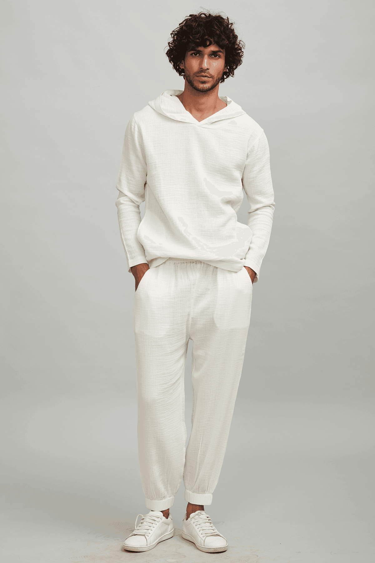 CRINKLE COTTON COORD SET - dash and dot