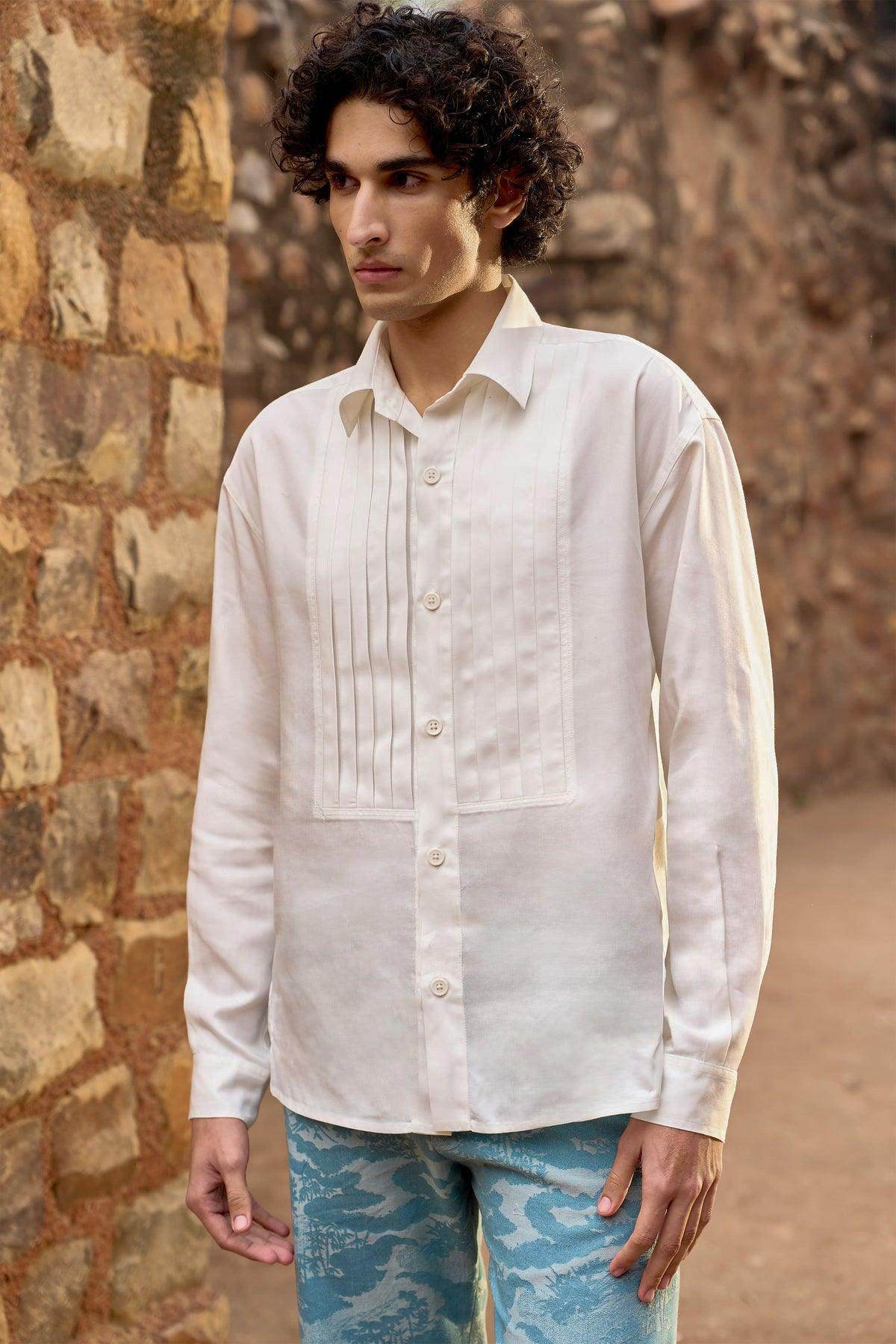 PINTUCK FRONT SHIRT - dash and dot