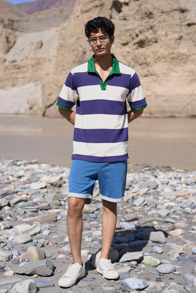 STRIPED POLO - dash and dot dash and dot