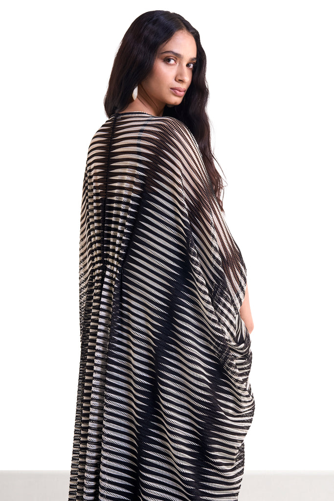 MONOCHROME KNITTED KAFTAN dash and dot