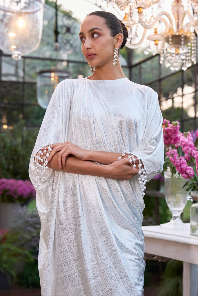 DRAPED PEARL KAFTAN dash and dot