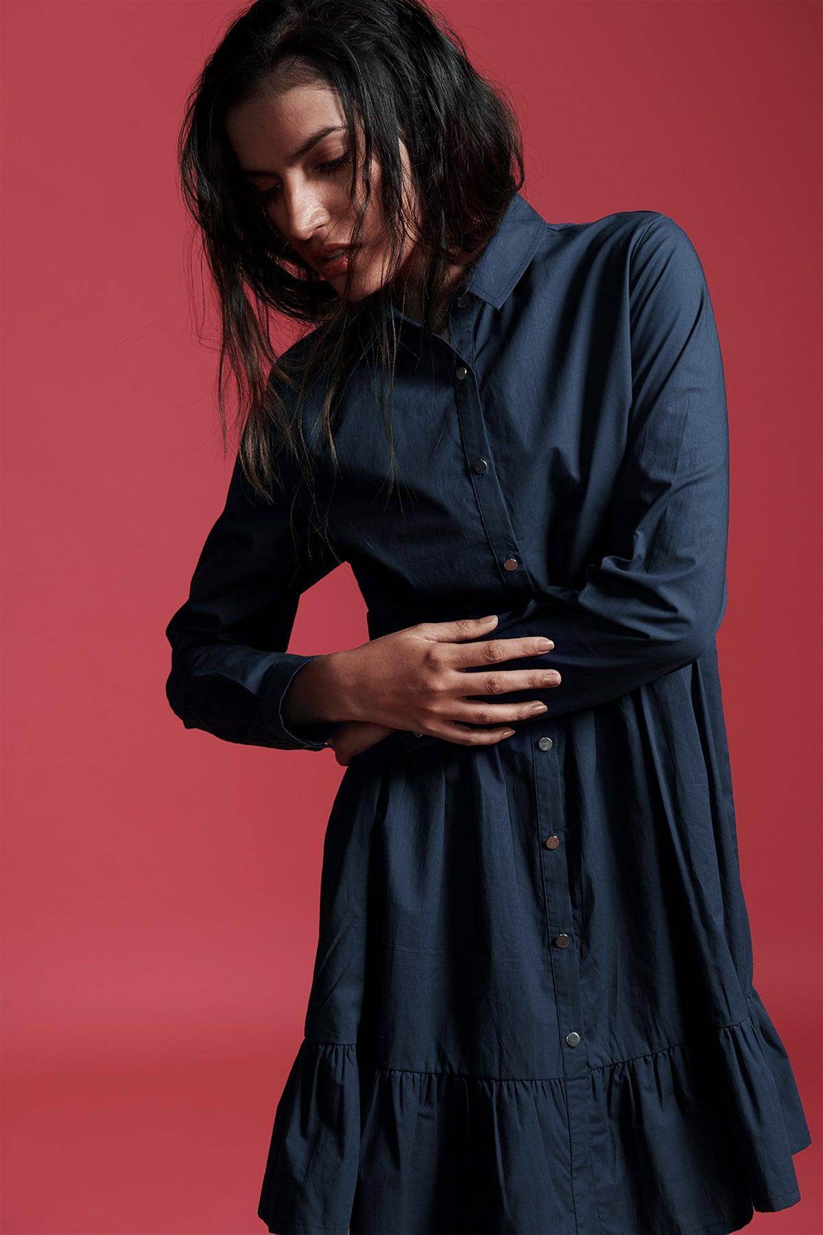 TIERED POPLIN MINI - dash and dot