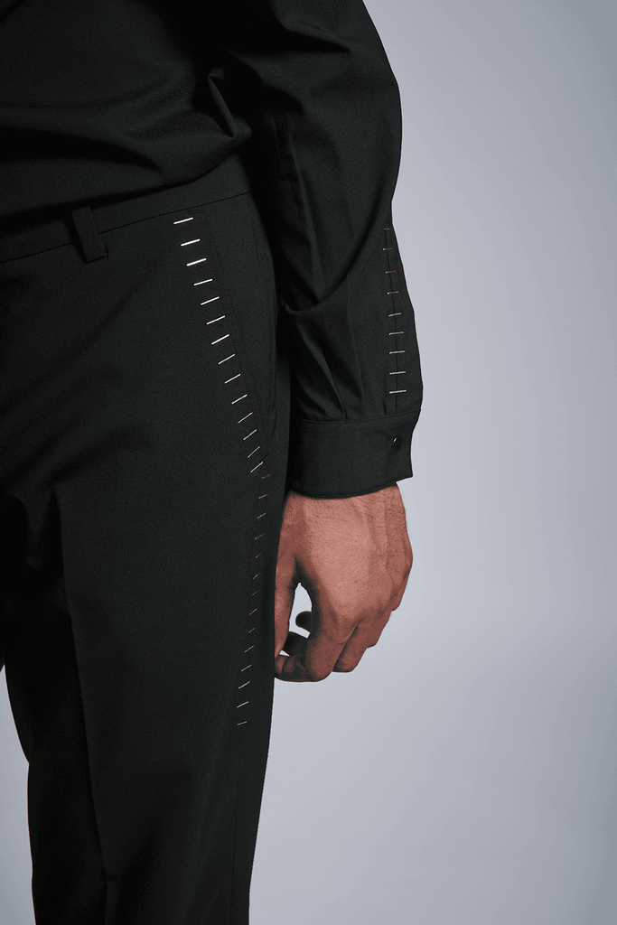 BLACK STAPLE CO-ORD SET - dash and dot dash and dot