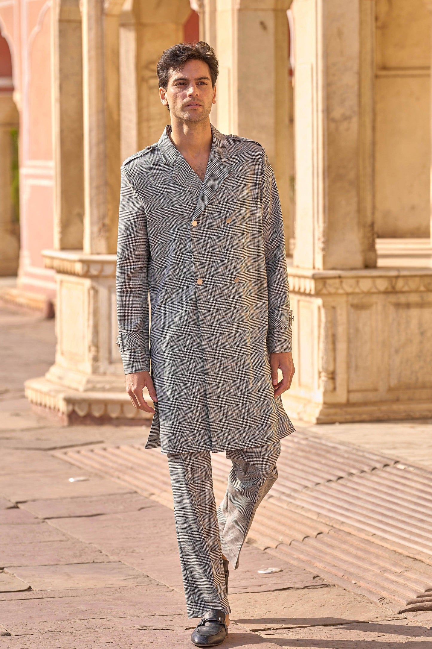 LONGLINE TRENCH PANT SET - dash and dot