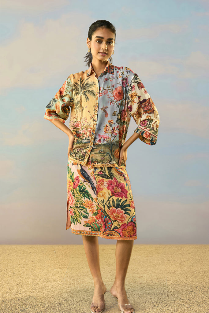 COASTAL PRINT SHIRT dash and dot