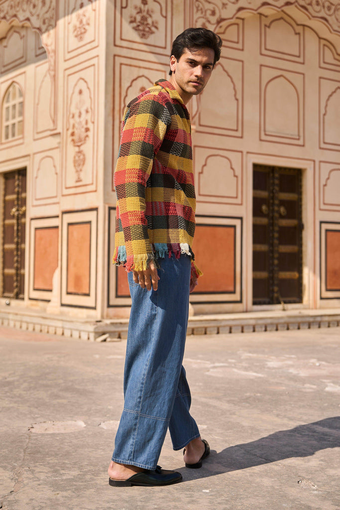 CHECK POPOVER SHIRT - dash and dot dash and dot