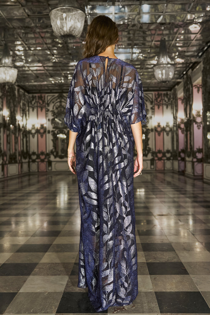 DRAPED AND PLEATED KAFTAN dash and dot