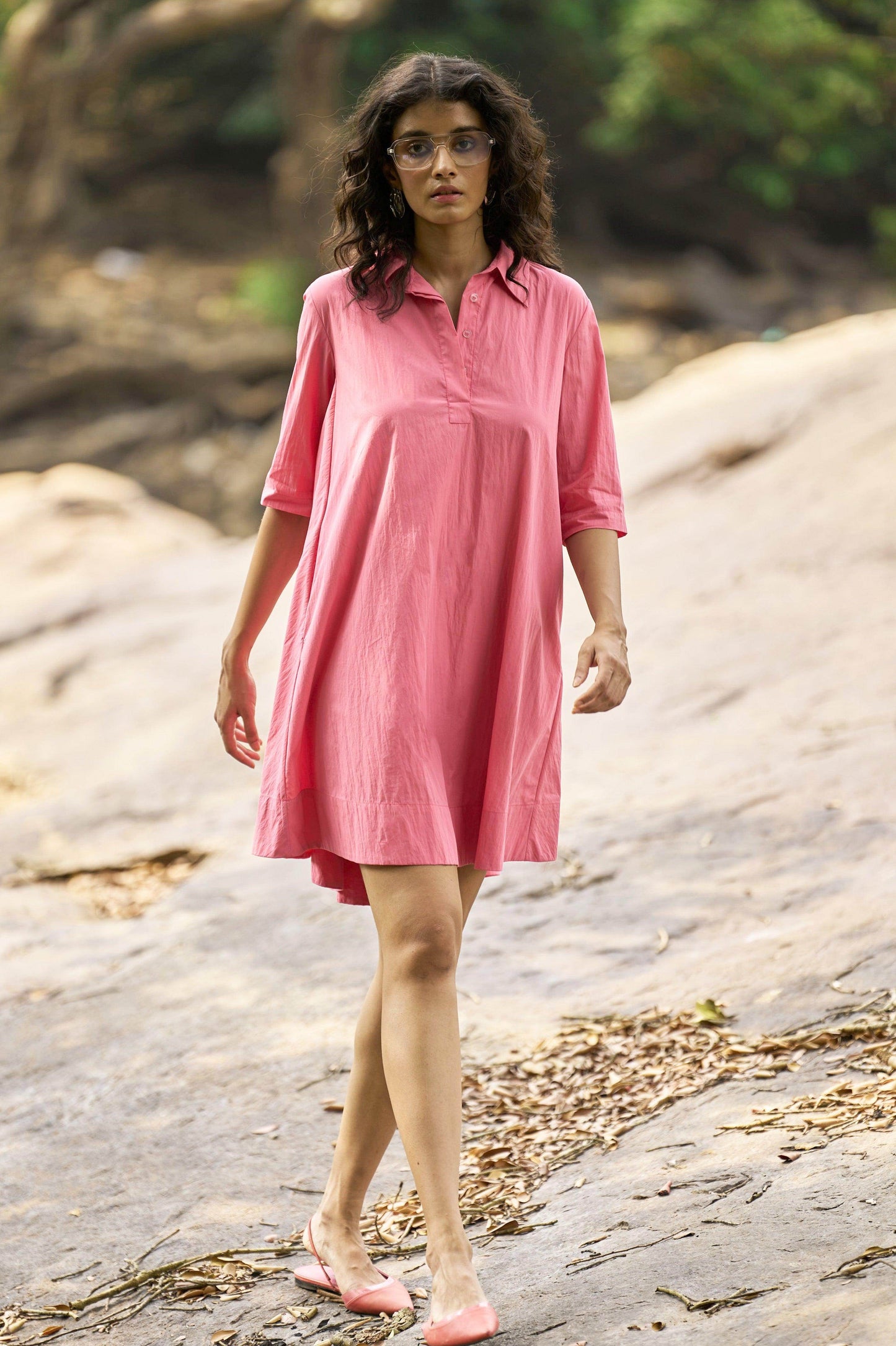 A-LINE SHIRT DRESS - dash and dot