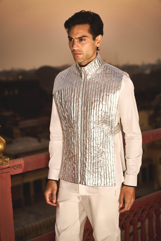 FOIL QUILTED GILET - dash and dot dash and dot